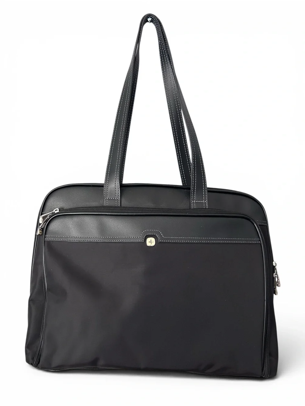 Wenger Swiss Faux Leather Trim Briefcase Laptop Bag